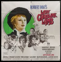 2c084 LADY CAROLINE LAMB English 6sh 1973 directed by Robert Bolt, great art of Sarah Miles & cast!