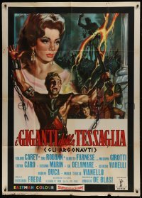 2c500 GIANTS OF THESSALY Italian 1p 1964 I Giganti Della Tessaglia, Gasparri sword & sandal art!