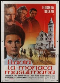 2c166 FLAVIA Italian 2p 1974 Florinda Bolkan as the Heretic Priestess of Violence!