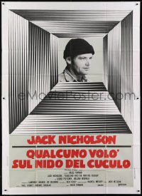 2c224 ONE FLEW OVER THE CUCKOO'S NEST Italian 2p 1976 Nicholson, Milos Forman classic, different!