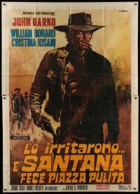 2c249 SARTANA KILLS THEM ALL Italian 2p 1971 spaghetti western art of Gianni Garko w/gun by Franco!