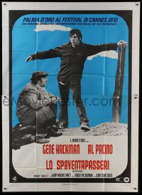 2c250 SCARECROW Italian 2p 1973 different image of Gene Hackman & young Al Pacino!