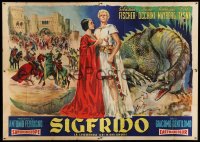 2c111 SIGFRIDO Italian 4p 1959 Italian version of German Siegfried, Stefano art with dragon!