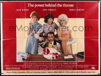 2c049 9 TO 5 subway poster 1980 Dolly Parton, Jane Fonda & Lily Tomlin w/tied up Dabney Coleman!