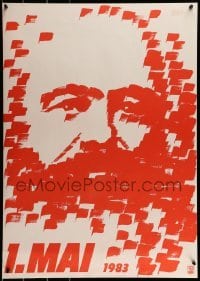2d408 1 MAI 1983 23x32 East German special poster 1983 FDGB, Klaus Lemke art of Karl Marx