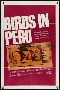 2f101 BIRDS IN PERU 1sh 1968 sexy Jean Seberg portraits, she would use anyone to find love!