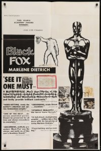 2f105 BLACK FOX 1sh 1962 The True Story of Adolf Hitler, World War II, Oscar statuette!