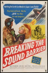 2f124 BREAKING THE SOUND BARRIER 1sh 1952 David Lean, they lived & loved like the jets they flew!