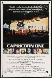 2f146 CAPRICORN ONE 1sh 1978 Elliott Gould, O.J. Simpson, the $30 billion dollar hoax!