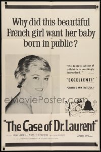 2f153 CASE OF DR. LAURENT 1sh R1959 why does this beautiful girl want her baby born in public