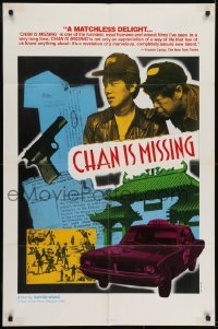 2f154 CHAN IS MISSING 1sh 1982 great Zand Gee design for Wayne Wang cult classic!