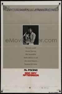 2f247 DOG DAY AFTERNOON style B 1sh 1975 Al Pacino, Sidney Lumet bank robbery crime classic!