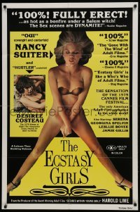 2f270 ECSTASY GIRLS 1sh 1979 sexy Oui covergirl Nancy Suiter & Hustler centerfold Desiree Costeau!