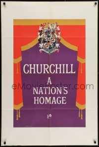 2f165 CHURCHILL A NATION'S HOMAGE English 1sh 1965 about the life of Winston Churchill!