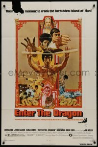 2f278 ENTER THE DRAGON 1sh 1973 Bruce Lee classic, the movie that made him a legend!