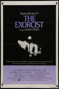 2f296 EXORCIST 1sh 1974 William Friedkin horror classic, William Peter Blatty!
