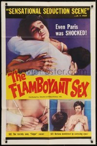 2f323 FLAMBOYANT SEX color style 1sh 1963 see the torridly sexy finger scene, Paris was shocked!