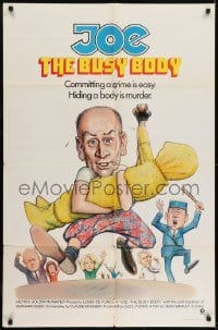 2f483 JOE: THE BUSY BODY style B 1sh 1972 Jean Girault's Jo, wacky Louis de Funes, hiding a body is murder!