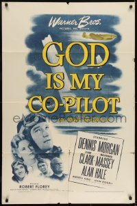 2f365 GOD IS MY CO-PILOT 1sh 1945 Dane Clark & Dennis Morgan as World War II Flying Tigers!