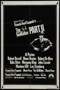 2f367 GODFATHER PART II 1sh 1974 Al Pacino in Francis Ford Coppola classic sequel!