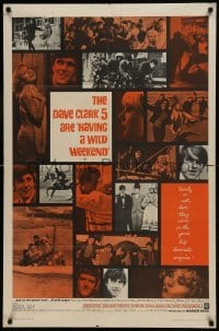 2f402 HAVING A WILD WEEKEND 1sh 1965 John Boorman rock & roll comedy, great photo montage!