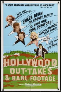 2f421 HOLLYWOOD OUT-TAKES 1sh 1983 James Dean, Marilyn Monroe, Bela Lugosi, Joan Crawford!