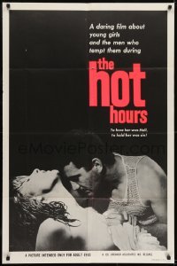 2f426 HOT HOURS 1sh 1963 Heures Chaudes, daring film about young girls & the men who tempt them!