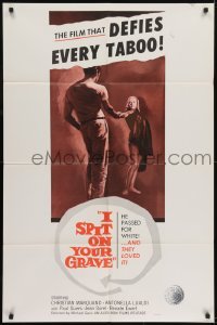 2f444 I SPIT ON YOUR GRAVE 1sh 1963 J'irai cracher sur vos tombes, Christian Marquand!