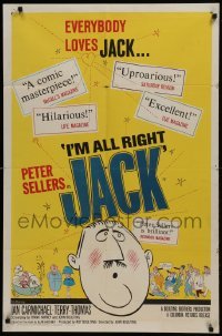 2f450 I'M ALL RIGHT JACK 1sh 1960 everybody loves Peter Sellers, English!