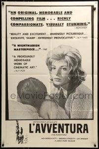 2f520 L'AVVENTURA 1sh 1961 Michelangelo Antonioni, great image of sexiest Monica Vitti!