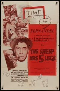 2f780 SHEEP HAS FIVE LEGS 1sh 1955 Henri Verneuil's Le Mouton a cing pattes, Fernandel