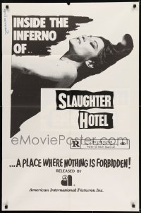 2f065 ASYLUM EROTICA 1sh 1972 La Bestia Uccide Sangue Freddo, Slaughter Hotel, Cold-Blooded Beast!