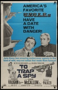2f904 TO TRAP A SPY 1sh 1966 Robert Vaughn, David McCallum, The Man from UNCLE!