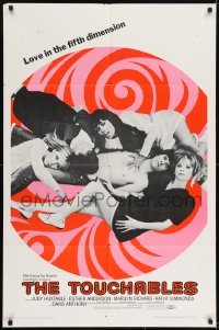 2f911 TOUCHABLES 1sh 1968 Judy Huxtable in five-way love, psychedelic love in the fifth dimension!