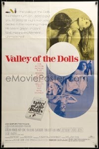 2f938 VALLEY OF THE DOLLS 1sh 1967 sexy Sharon Tate, from Jacqueline Susann's erotic novel!