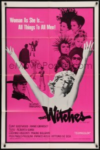 2f979 WITCHES 1sh 1967 Le Streghe, Silvana Mangano, Clint Eastwood shown in cowboy hat!