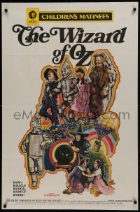 2f982 WIZARD OF OZ 1sh R1970 Victor Fleming, Judy Garland all-time classic!