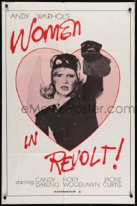 2f986 WOMEN IN REVOLT 1sh 1972 Andy Warhol's satirical take on Women's Liberation, Candy Darling!