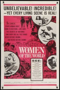 2f987 WOMEN OF THE WORLD 1sh 1963 La Donna nel mondo, sexy girls of all countries!