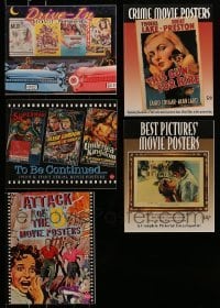 2g416 LOT OF 5 BRUCE HERSHENSON SOFTCOVER MOVIE POSTER BOOKS 1990s-2000s great color images!