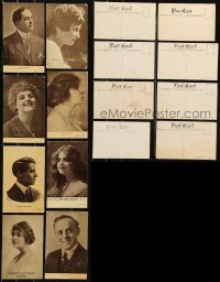 2g591 LOT OF 8 POSTCARDS OF SILENT FILM STARS 1912-1915 portraits of early actors & actresses!