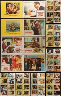 2g188 LOT OF 96 LOBBY CARDS 1950s-1960s incomplete sets from a variety of different movies!