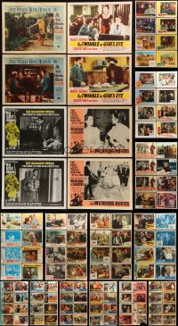 2g171 LOT OF 153 LOBBY CARDS 1940s-1960s incomplete sets from a variety of different movies!
