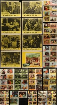2g176 LOT OF 139 LOBBY CARDS 1940s-1960s incomplete sets from a variety of different movies!