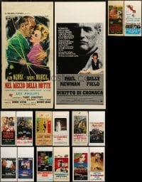 2g619 LOT OF 16 FOLDED ITALIAN LOCANDINAS 1950s-1980s images from a variety of movies!