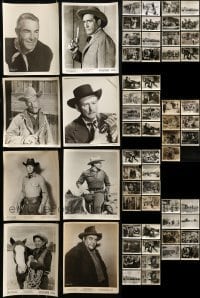 2g431 LOT OF 63 1950S-60S WESTERN 8X10 STILLS 1950s-1960s great cowboy portraits & movie scenes!