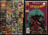 2g396 LOT OF 17 SPIDER-MAN COMIC BOOKS 1980s-1990s Marvel Comics, two by Todd McFarlane!
