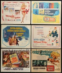 2g250 LOT OF 6 TITLE CARDS 1960s great images from a variety of different movies!