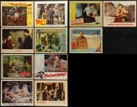 2g242 LOT OF 11 LOBBY CARDS 1940s-1970s great scenes from a variety of different movies!