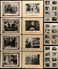 2g020 LOT OF 32 8X10 STILLS ON 11X14 BACKGROUNDS 1950s-1960s scenes from a variety of movies!